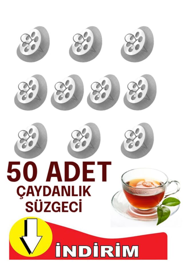 50 Adet Çaydanlık içi çay süzgeci demlik süzgeç söktak