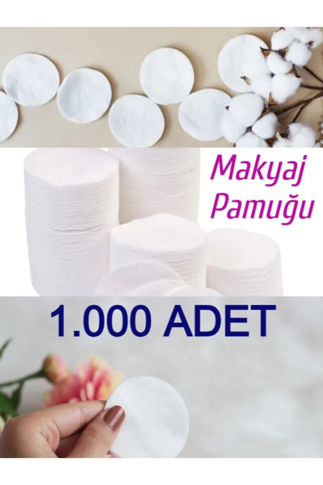 1000 Adet Makyaj Temizleme Pamuğu Makyaj Pedi Pamuk