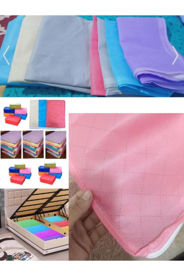 7 Adet Hurç Çekyat Baza Altı Hurcu 62x37x24 Cm Yastık Yorgan Kıyafet Düzenleme Eşya Taşıma