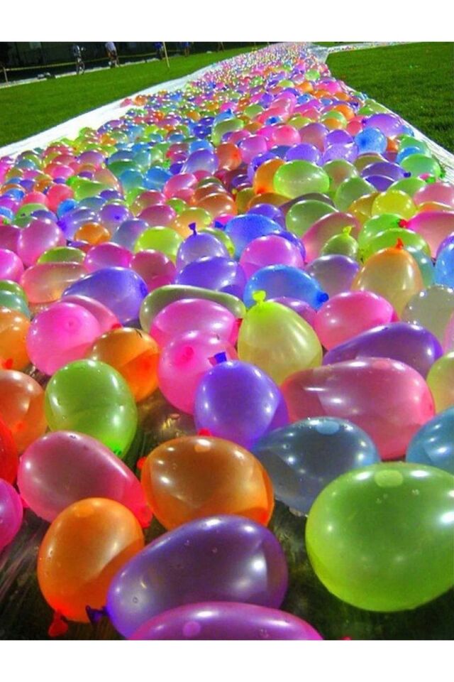 500 Adet Su Balonu Karışık Renkli Balon Eğlenceli Su Savaşları