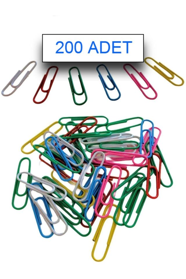 200 Adet Renkli Ataç Ataş