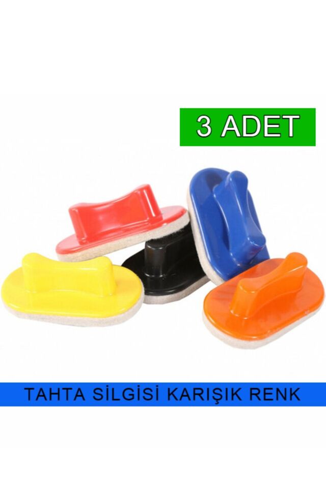 3 Adet Yazı Tahta Silgisi