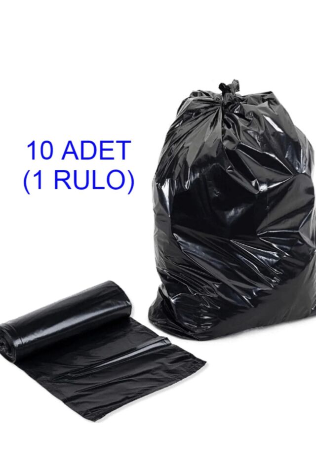 Jumbo Çöp Poşeti 75x90 Endüstriyel 10'lu (1 PAKET) Battal Çöp Torbası