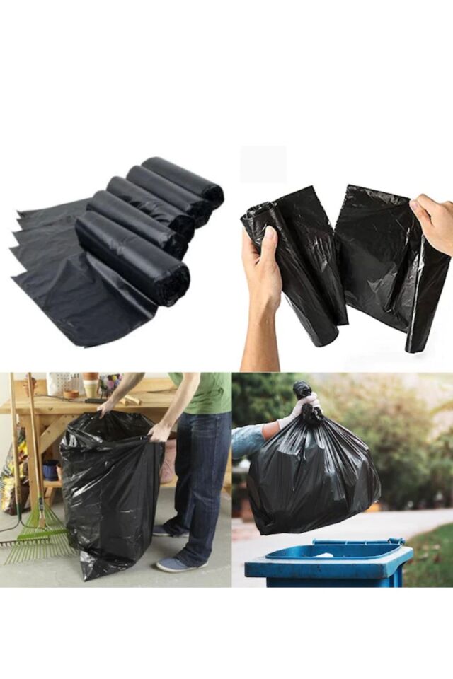 Jumbo Çöp Poşeti 75x90 Endüstriyel 10'lu (1 PAKET) Battal Çöp Torbası