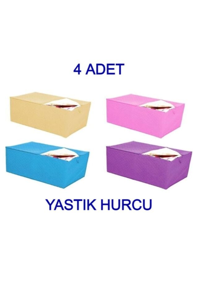 4 Adet Hurç Yastık Hurcu 65x38x24 Cm Orta Boy