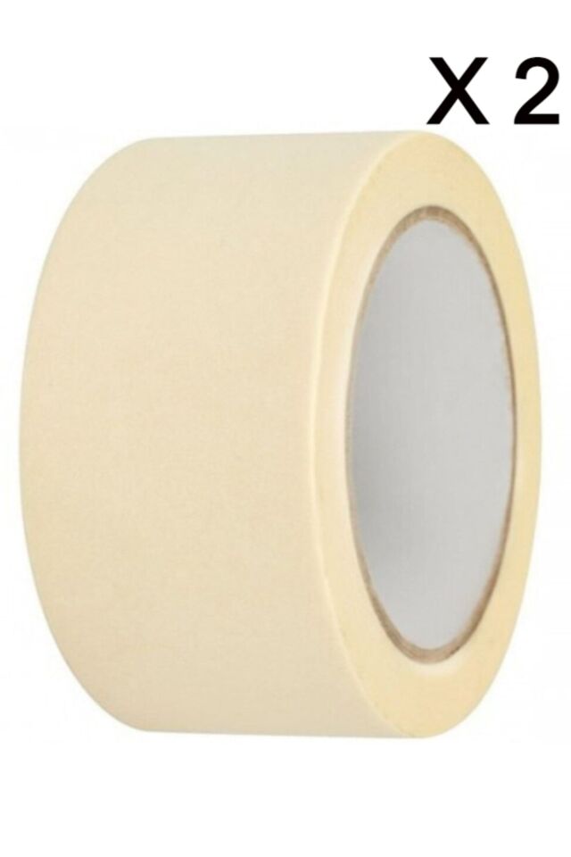 2 Adet Kağıt Bant 48mm Maskeleme Bandı Boya Bandı