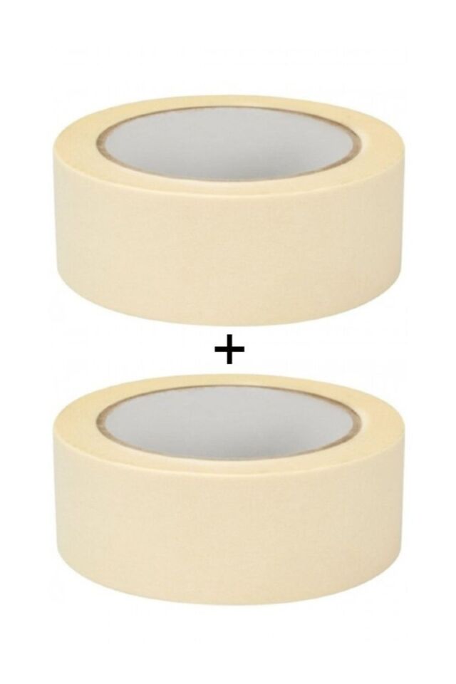 2 Adet Kağıt Bant 36mm Maskeleme Bandı Boya Bandı