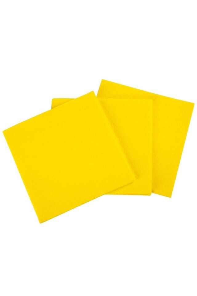 12 Adet Sarı Bez 30 X 35 Cm Genel Mutfak Bezi Temizlik Bezi