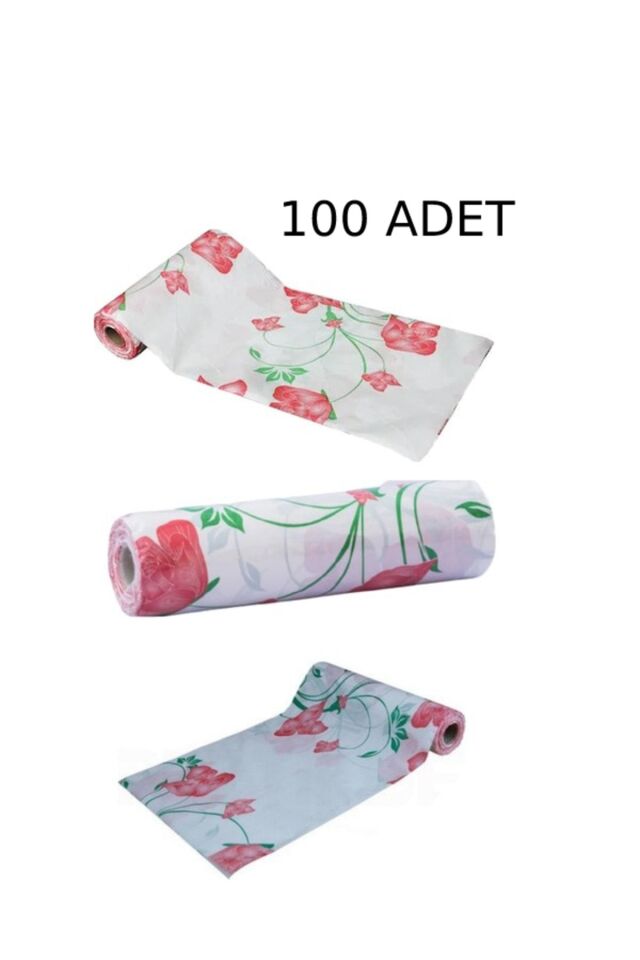 100 Adet Kullan At Masa Örtüsü Sıvı Geçirmez(10 RULO) Tek Kullanımlık 100x120 Cm Piknik Sofra Kağıdı