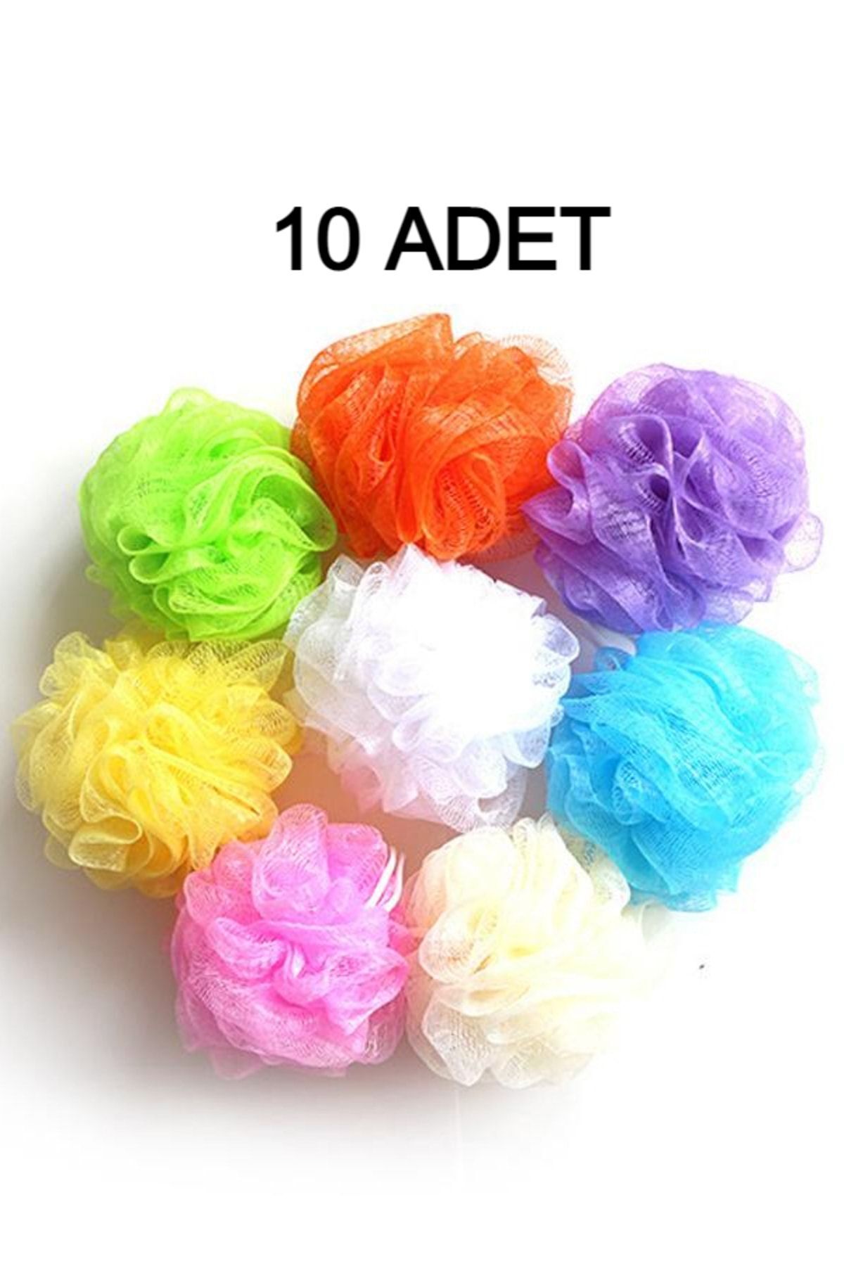 10 Adet Banyo Lifi Vücut Kesesi Top Lif