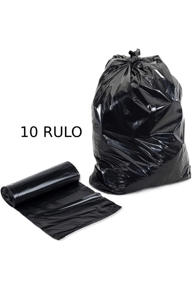 10'lu X 10 Paket Jumbo Çöp Poşeti 75x90 Endüstriyel Battal Çöp Torbası