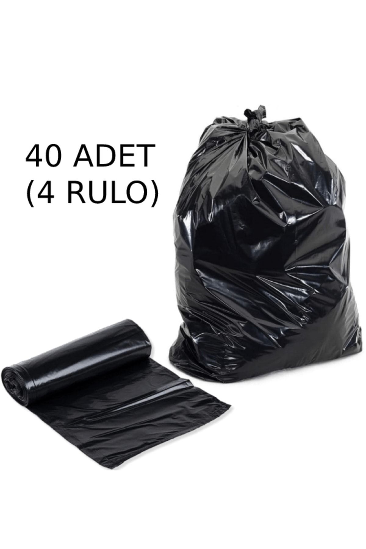 Jumbo Çöp Poşeti 75x90 Endüstriyel 10'lu X 4 Paket Battal Çöp Torbası