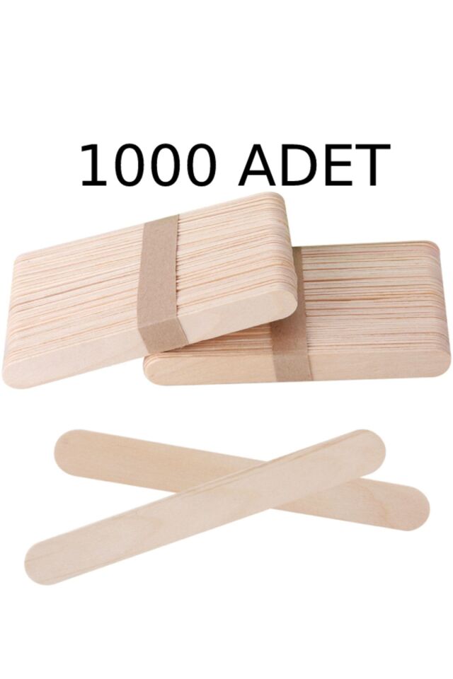 1.000 Adet Abeslang Geniş Dil Çubuğu Ahşap Büyük Dondurma Dil Basma Çubuğu