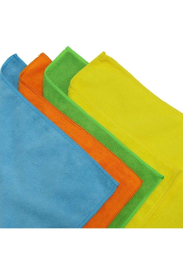 16 Adet Mikrofiber Bez Genel Temizlik Bezi Çok Amaçlı Toz Bezi