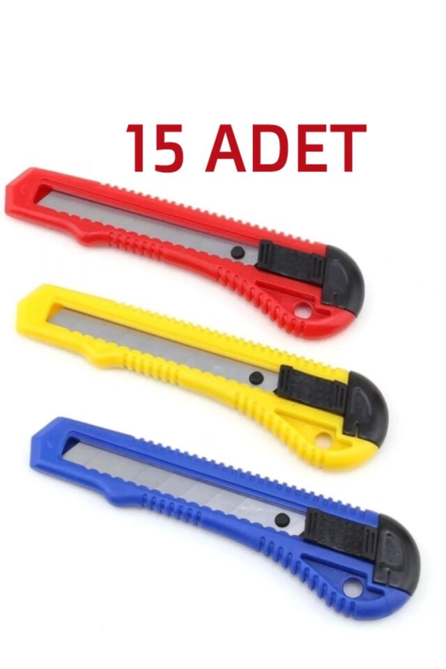 15 Adet Maket Bıçağı Büyük Boy Falçata