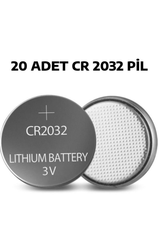 20 Adet Cr 2032 Pil Tartı Pili Baskül Pili Para Bios Düğme Pil Şeker Ölçüm Cihazı Pili