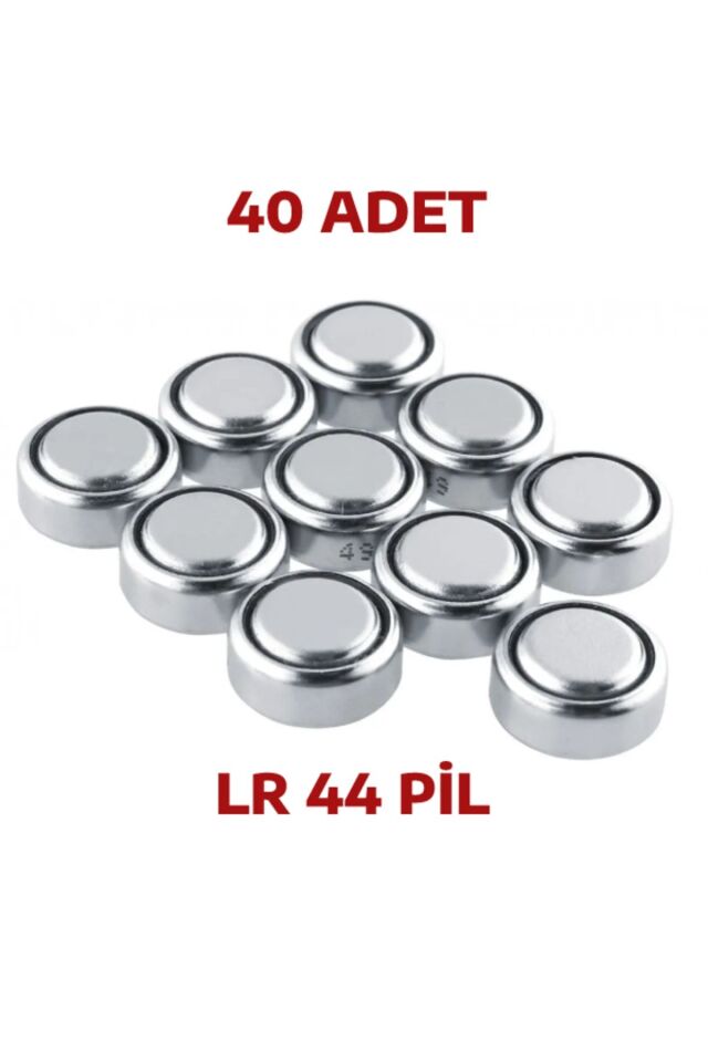 40 Adet Ag13/lr44/357a Düğme Pil Saat Pil Lazer Pili Oyuncak Pili Alkalin