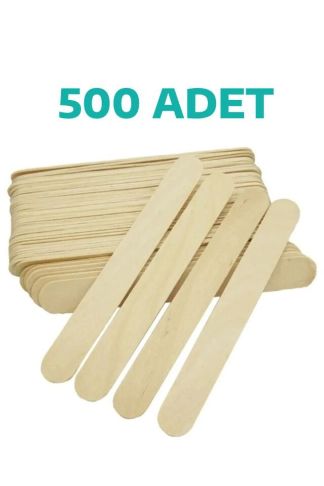 500 Adet Abeslang Geniş Dil Çubuğu Ahşap Büyük Dondurma Dil Basma Çubuğu