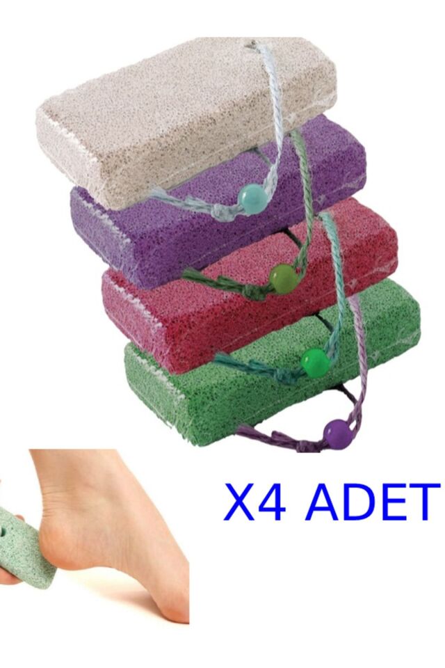 4 Adet Topuk Taşı Ayak Bakımı Ponza Taşı Topuk Törpüsü
