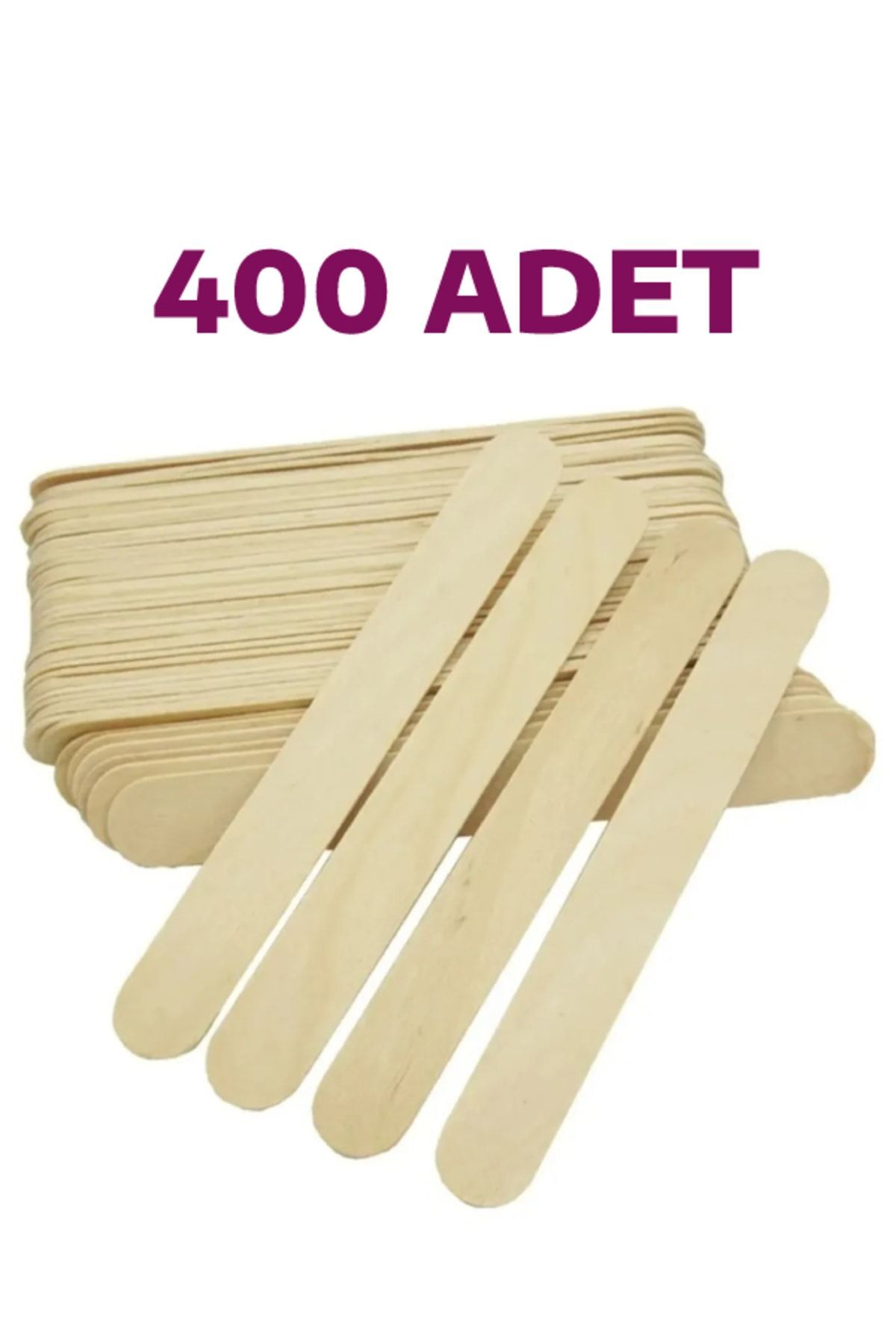 400 Adet Abeslang Geniş Dil Çubuğu Ahşap Büyük Dondurma Dil Basma Çubuğu