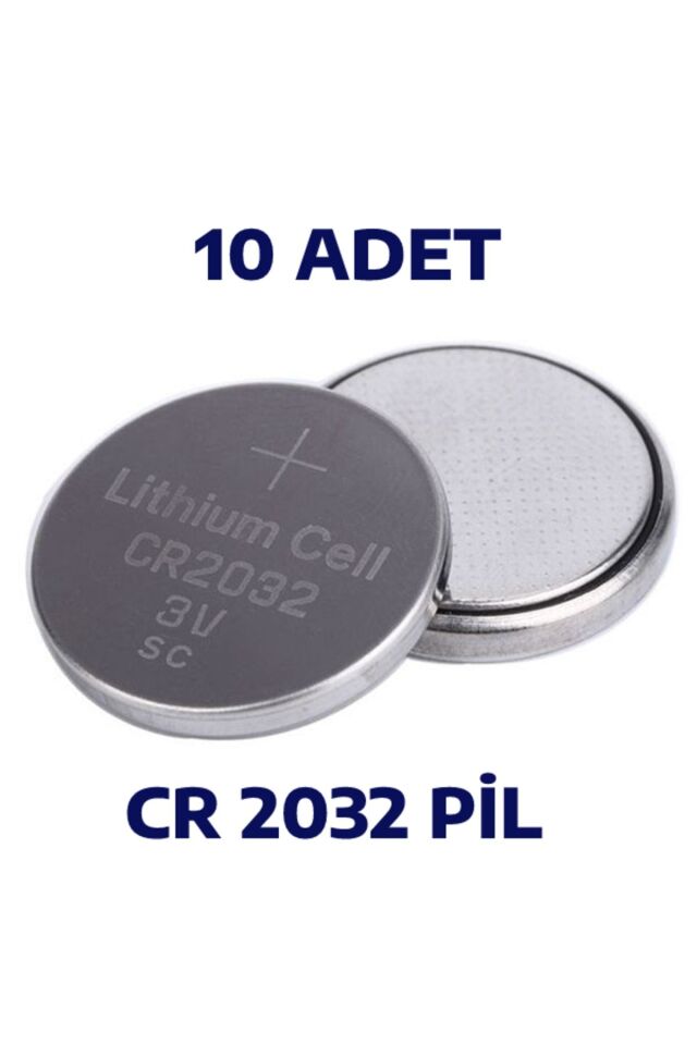 10 Adet Cr 2032 Pil Tartı Pili Baskül Pili Para Bios Düğme Pil Şeker Ölçüm Cihazı Pili
