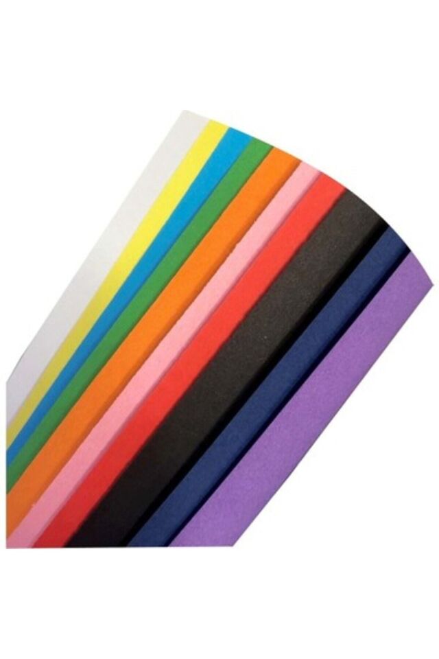 30 Adet 50x70 Cm Fon Kartonu 10 Renk(3 RULO) Fon Kartonu