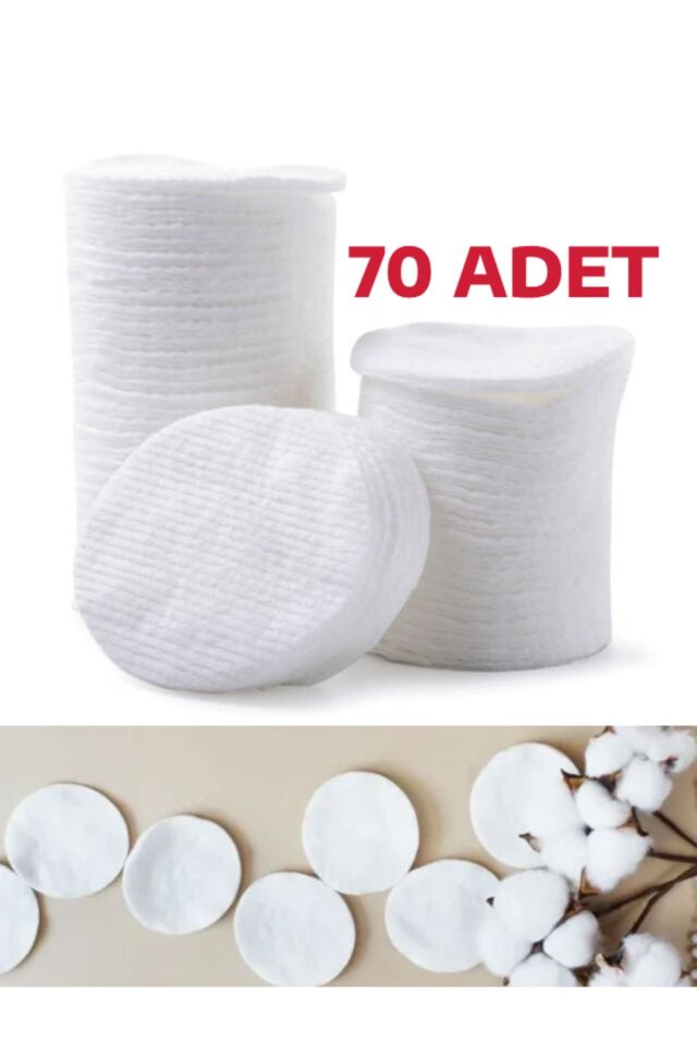 1 Paket 70 Adet Makyaj Temizleme Pamuğu Pedi Pamuk
