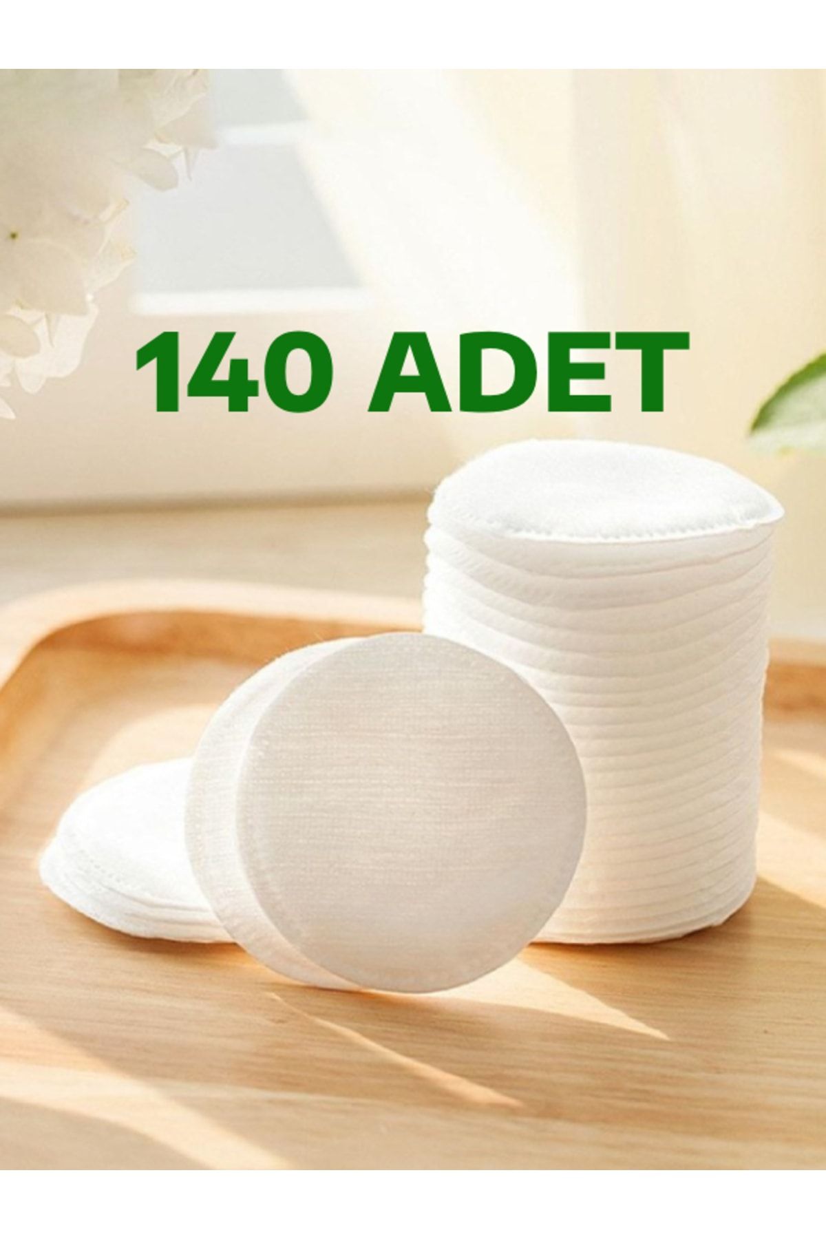 2 Paket 140 Adet Makyaj Temizleme Pamuğu Pedi Pamuk
