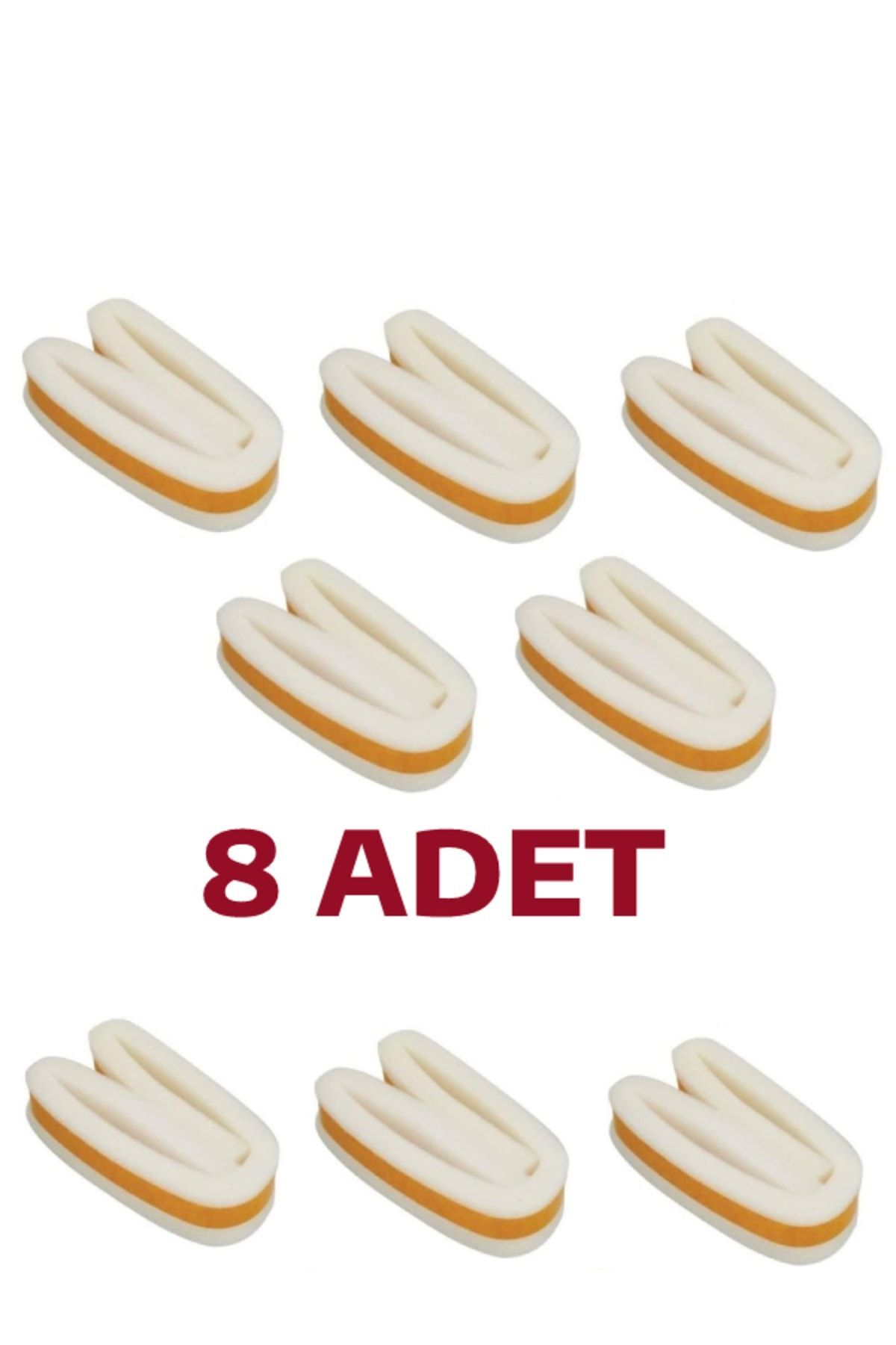 8 Adet Yapışkanlı Kapı Altı Eşik Bandı Isı Yalıtım Süngeri 90 cm