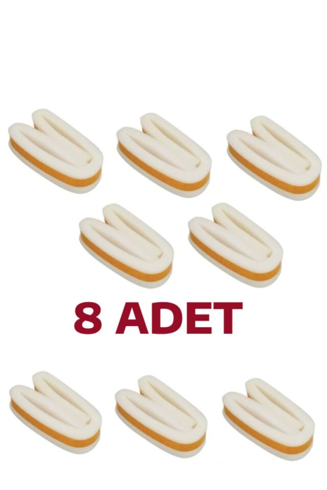 8 Adet Yapışkanlı Kapı Altı Eşik Bandı Isı Yalıtım Süngeri 90 cm