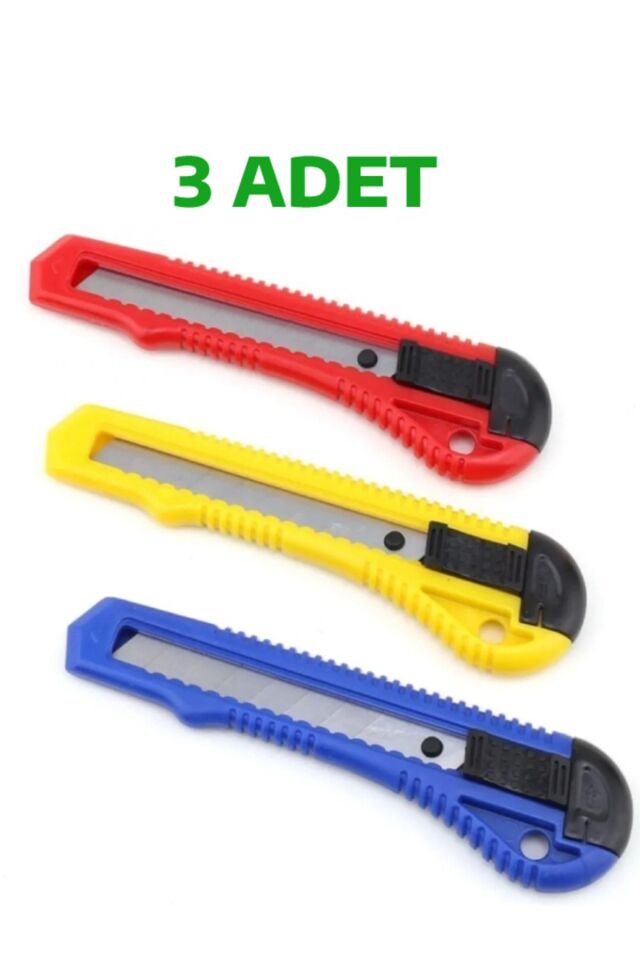 3 Adet Maket Bıçağı Büyük Boy Falçata