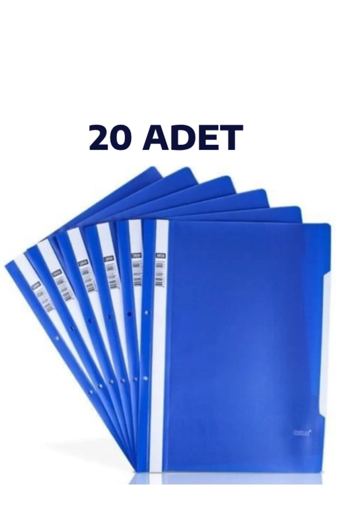 20 Adet A4 Mavi Telli Dosya Ekonomik Kaliteli