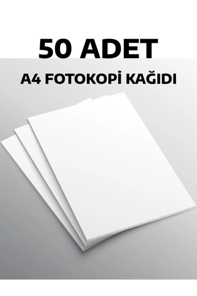 50 Adet A4 Kağıt Fotokopi Kağıdı