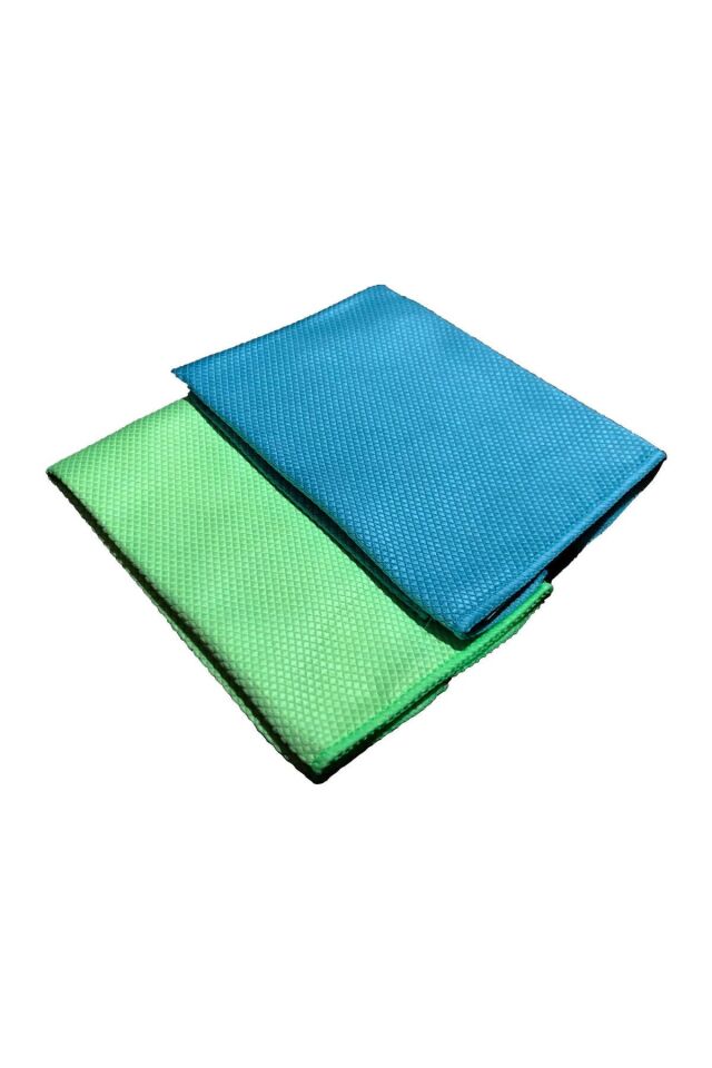 2 Adet Mikrofiber Cam Bezi 30x40 Temizlik Bezi