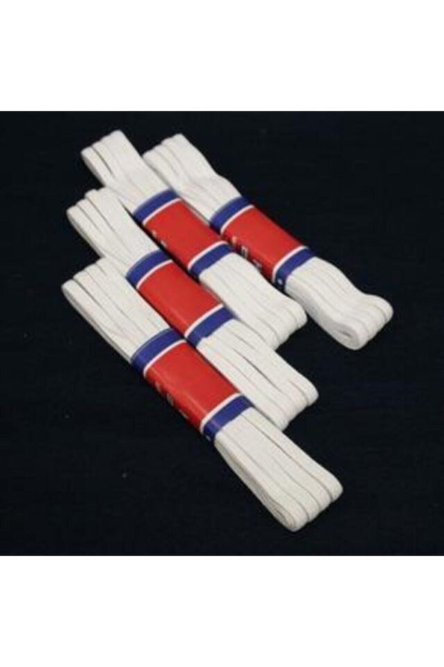 4 Adet 0.80 Cm Beyaz Bel Lastiği Yassı Lastik Paça Don Lastiği 40 Metre