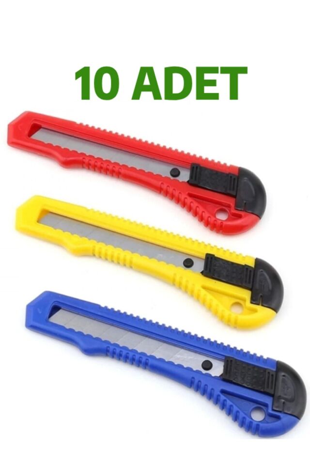 10 Adet Maket Bıçağı Büyük Boy Falçata