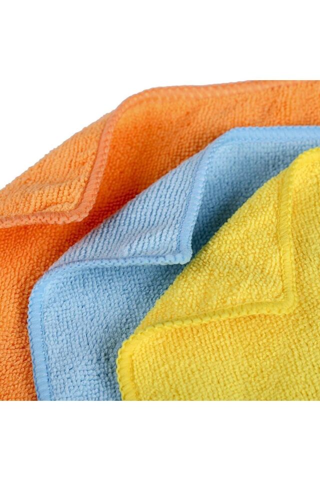 12 Adet Mikrofiber Bez Genel Temizlik Bezi Çok Amaçlı Toz Bezi