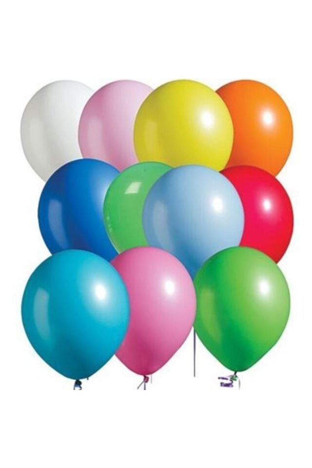 Renkli Balon 75 Li Karışık Renk Parti Doğum Günü Kutlama Özel Günler