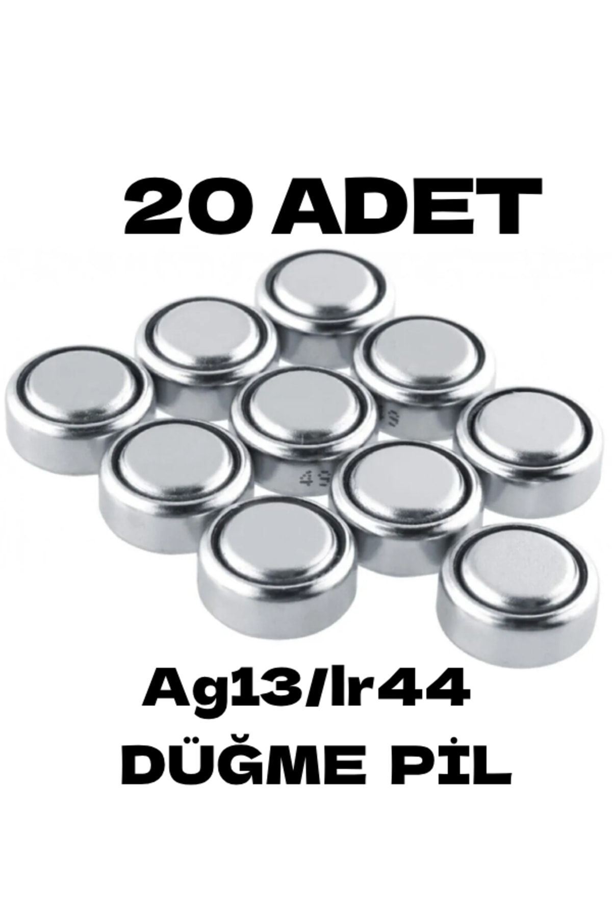 20 Adet Ag13/lr44/357a Düğme Pil Saat Pil Lazer Pili Oyuncak Pili Alkalin
