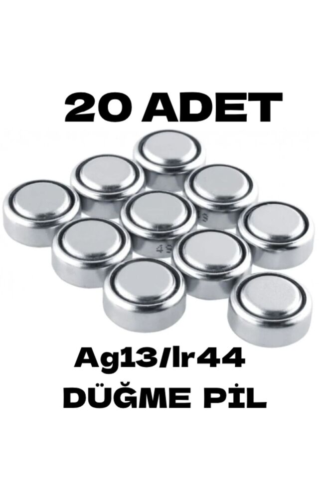 20 Adet Ag13/lr44/357a Düğme Pil Saat Pil Lazer Pili Oyuncak Pili Alkalin