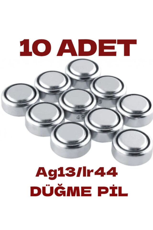 10 Adet Ag13/lr44/357a Düğme Pil Saat Pil Lazer Pili Oyuncak Pili Alkalin