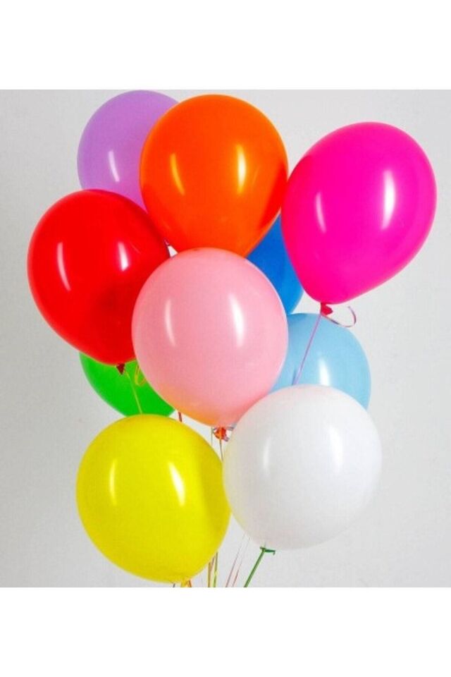 Renkli Balon 100'lü Karışık Renk Parti Doğum Günü Kutlama Özel Günler