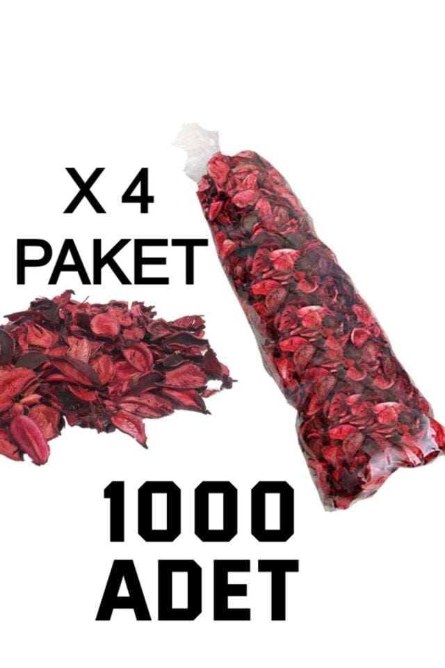 1000 Adet Kuru Gül Kurusu Yaprağı Hediye Süs Dekor Romantik