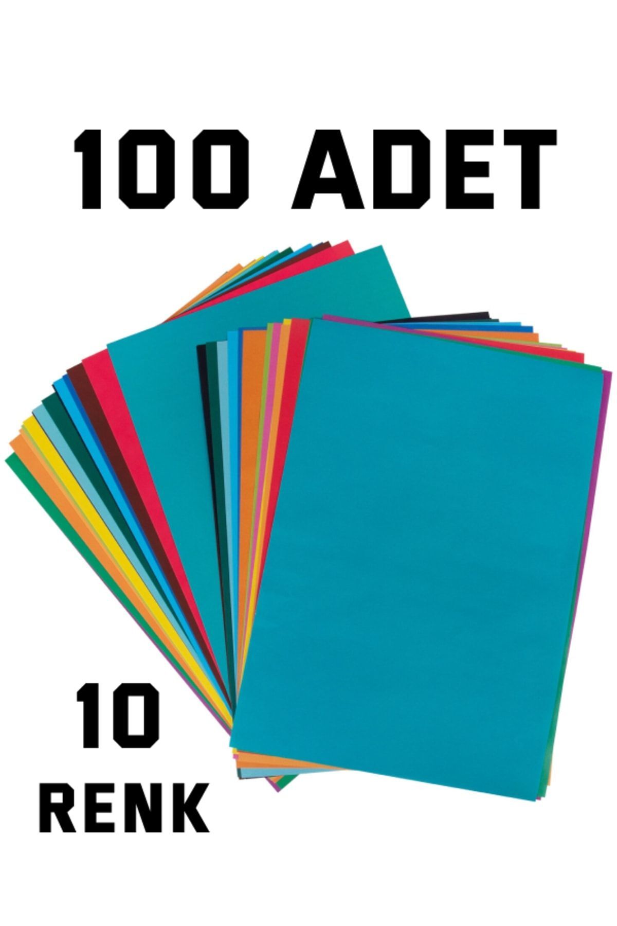 100 Adet A4 Elişi Kağıdı Karışık Renk