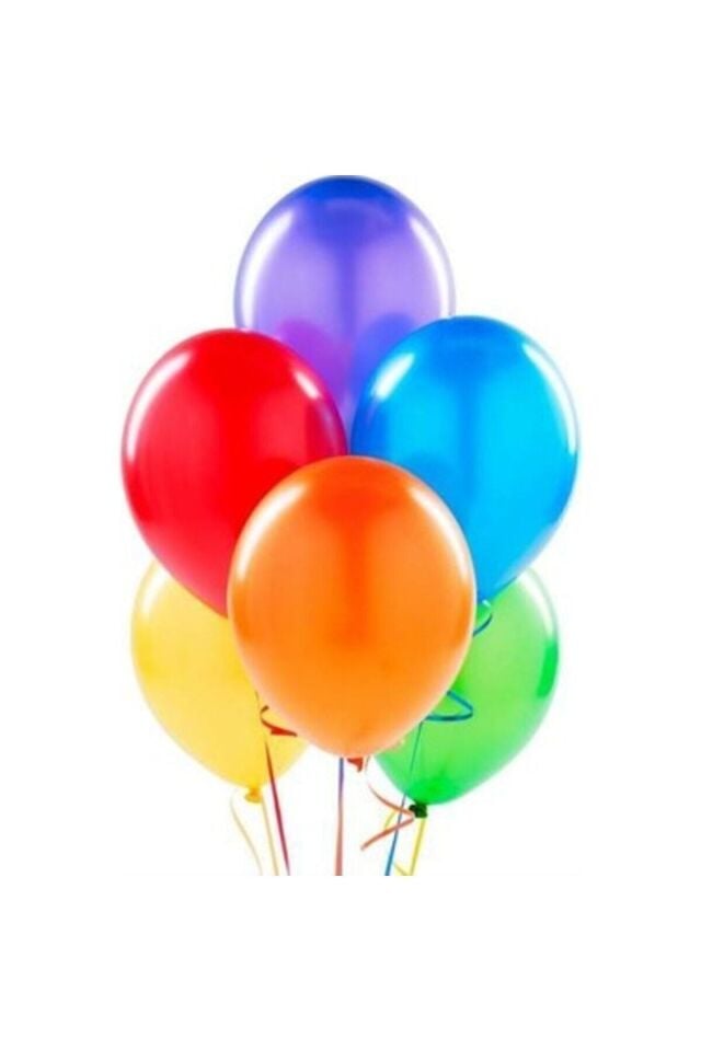 Renkli Balon 50 Li Karışık Renk Parti Doğum Günü Kutlama Özel Günler