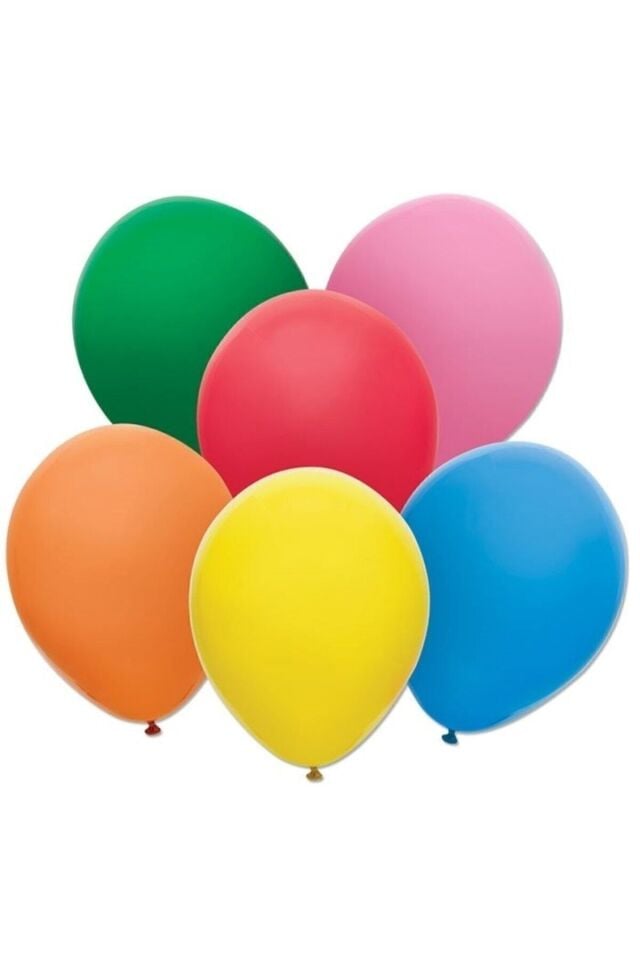 Renkli Balon 50 Li Karışık Renk Parti Doğum Günü Kutlama Özel Günler